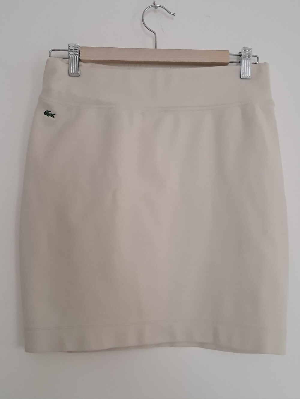 Lacoste Skirt Women's 40 US 8 Cream Mini Golf Preppy Designer Classic Minimalist